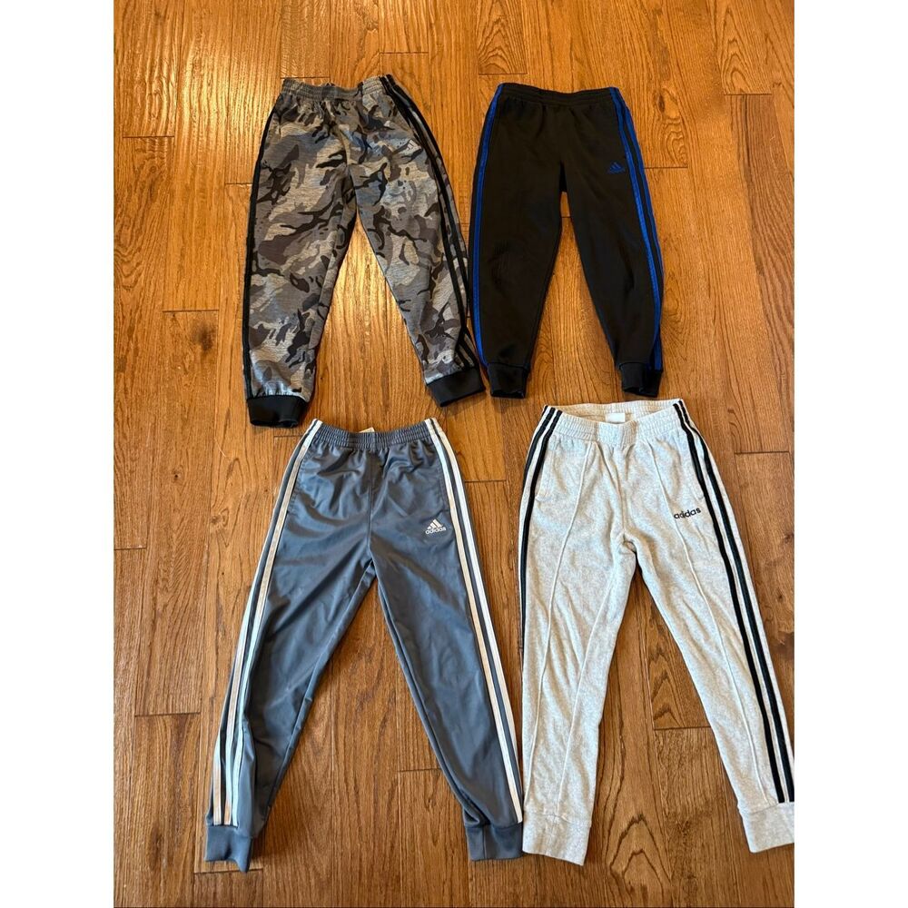 Adidas boys sweatpants jogger bundle size 7/8 - Picture 2 of 13